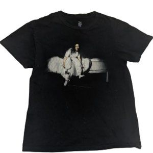 ---  BILLIE EILISH  Black T-Shirt  Size Small
